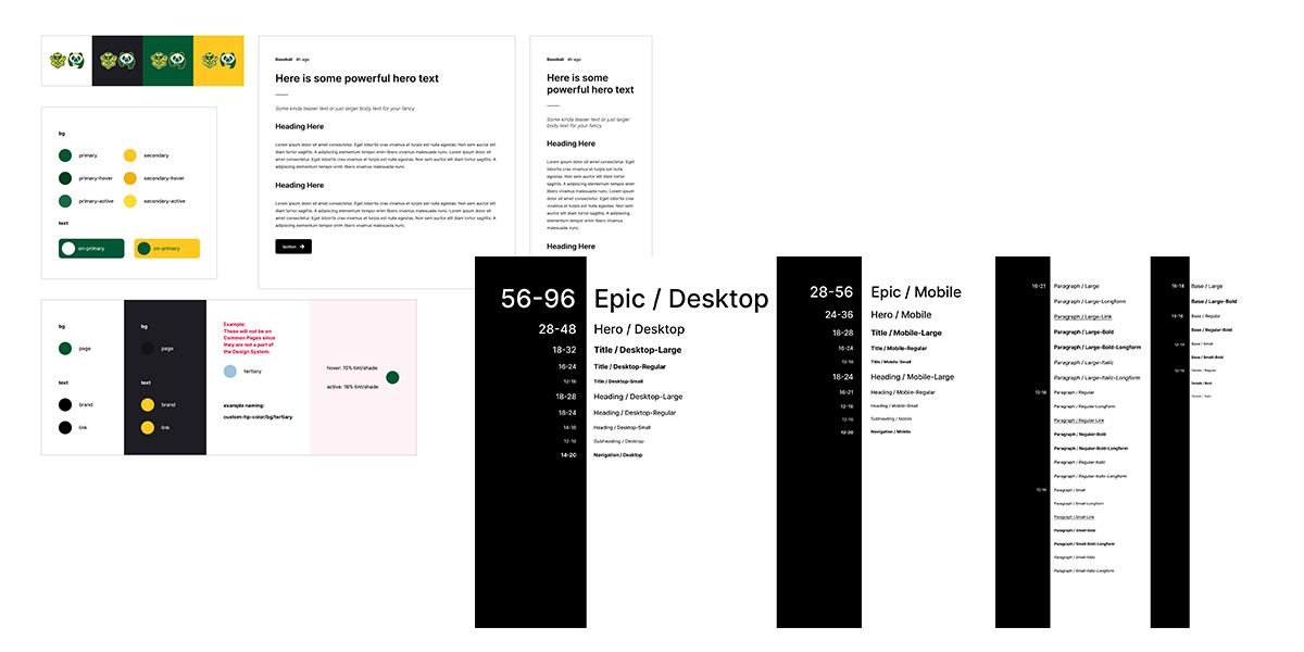 Color and type system